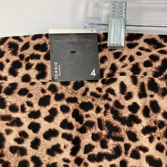 New Torrid size 4X Platinum Leopard Print & Rainbow Side Stripe Liquid Leggings - Picture 8 of 9